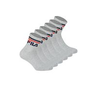 Kurzsocken FILA "Socken 6er Pack", Damen, Gr. 43-46, grau, Obermaterial: 80% Baumwolle CO. 18% Polyester PES. 2% Elasthan EL., Socken (55297434-43) grau