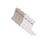 Kurzsocken FILA "Socken 6er Pack", Herren, Gr. 35-38, grau (grau, weiß), Obermaterial: 80% Baumwolle CO. 18% Polyester PES. 2% Elasthan EL., Socken (54426542-35) grau, weiß