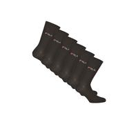 Kurzsocken FILA "Socken 6er Pack", Herren, Gr. 43-46, schwarz, Obermaterial: 80% Baumwolle CO. 18% Polyester PES. 2% Elasthan EL., Socken (26292850-43) schwarz