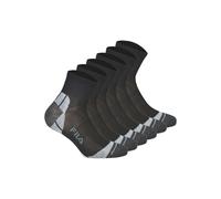 Kurzsocken FILA "Socken FILA QUARTER UNISEX SOCKS MULTISPORT 3P 6er Pack", Damen, Gr. 43-46, schwarz, Obermaterial: 87% Polyester PES. 10% Baumwolle CO. 3% Elasthan EL., Socken (76603941-43) schwarz