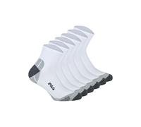 Kurzsocken FILA "Socken FILA QUARTER UNISEX SOCKS MULTISPORT 3P 6er Pack", Herren, Gr. 35-38, weiß, Obermaterial: 87% Polyester PES. 10% Baumwolle CO. 3% Elasthan EL., Socken (11955461-35) weiß