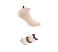 Kurzsocken FILA "UNISEX INVISIBLE PLAIN SOCKS", Damen, Gr. 39-42, mocha mousse, Baumwolle, Elasthan, Polyester, elastisch, Socken, Baumwollmischung, Rippenbündchen, flache Zehennaht (58434715-39) moch