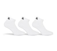 FILA Quarter Socken Unisex, 3 Paar - Kurzsocken, Sport, Logo-Bund, uni, 35-46 Weiß 39-42 (6-8 UK)