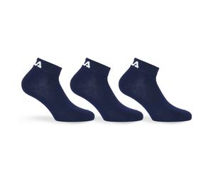 Kurzsocken FILA "UNISEX INVISIBLE PLAIN SOCKS", Damen, Gr. 43-46, blau (navy), Baumwolle, Elasthan, Polyester, elastisch, Socken, mit Logostickerei (10201939-43) navy