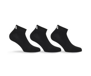 Kurzsocken FILA "UNISEX INVISIBLE PLAIN SOCKS", Damen, Gr. 43-46, schwarz, Baumwolle, Elasthan, Polyester, bedruckt, unifarben, elastisch, Socken, mit Logostickerei (55801953-43) schwarz