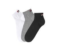 FILA Quarter Socken Unisex, 3 Paar - Kurzsocken, Sport, Logo-Bund, uni, 35-46 Classic 39-42 (6-8 UK)