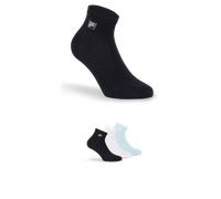 Kurzsocken FILA "UNISEX QUARTER PLAIN SOCKS", Damen, Gr. 39-42, blau (sky), Baumwollmischung, unifarben, normal, Socken, mit eingestrickem Logo (19184803-39) sky