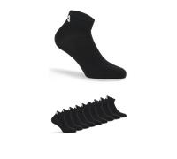 Kurzsocken FILA "UNISEX QUARTER PLAIN SOCKS", Damen, Gr. 39-42, schwarz (9x schwarz), Baumwolle, Elasthan, Polyester, uni, normal, Socken, mit klassischem Logo (99547564-39) 9x schwarz
