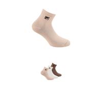 Kurzsocken FILA "UNISEX QUARTER PLAIN SOCKS", Herren, Gr. 39-42, mocha mousse, Baumwollmischung, normal, Socken, mit eingestrickem Logo (90518406-39) mocha mousse