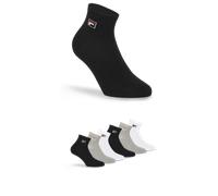 Kurzsocken FILA "UNISEX QUARTER PLAIN SOCKS", Herren, Gr. 43-46, bunt (classic, mix), Materialmix, uni und meliert, normal, Socken, mit Logo-Schriftzug (73824817-43) classic, mix