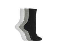 Kurzsocken G-STAR "SNOWFLAKE, 3 PACK ANKLET SOCKS", Damen, Gr. 35-38, bunt (hellweiß, light grau marl, schwarz), Baumwollmischung, unifarben, Socken, unifarben (83635404-35) hellweiß, light grau marl,