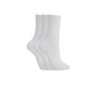 Kurzsocken G-STAR "SNOWFLAKE, 3 PACK ANKLET SOCKS", Damen, Gr. 39-42, weiß (hellweiß), Baumwollmischung, unifarben, Socken, unifarben (78680213-39) hellweiß