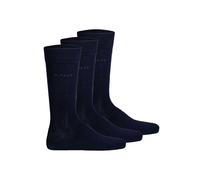 Kurzsocken GANT "Socken 3er Pack", Herren, Gr. 43-45, blau, Obermaterial: 73% Baumwolle CO. 24% Polyamid PA. 2% Elasthan EL. 1% Polyester PES., Socken (43225803-43) blau