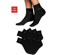 Kurzsocken H.I.S, Damen, Gr. 35-38, schwarz, Baumwolle, Elasthan, Polyamid, uni, elastisch, Socken, aus leichter atmungsaktiver Qualität, Topseller (790738-35) schwarz