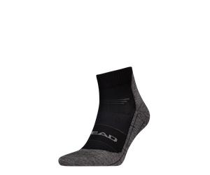 Kurzsocken HEAD "HEAD HIKING COOL QUARTER 1P", Damen, Gr. 39-42, schwarz, Materialmix, Socken (42252708-39) schwarz