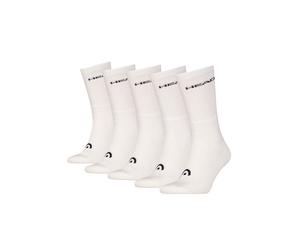 Kurzsocken HEAD "Socken HEAD ELEMENTS ALL SPORTS CREW ECOM 5er Pack", Damen, Gr. 35-38, weiß, Obermaterial: 72% Baumwolle CO. 26% Polyester PES. 1% Polyamid PA. 1% Elasthan EL., Socken (16196162-35) w