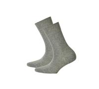 Kurzsocken HUDSON "Socken 2er Pack", Damen, Gr. 35-38, silber, Obermaterial: 75% Baumwolle CO. 23% Polyamid PA. 2% Elasthan EL., Socken (30821006-35) silber