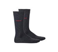 Kurzsocken HUGO "Socken 2P RS UNI CC 2er Pack", Herren, Gr. 43-46, grau, Obermaterial: 83% Baumwolle CO. 15% Polyamid PA. 2% Elasthan EL., Socken (79490434-43) grau