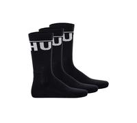 Kurzsocken HUGO "Socken 3P QS ICONIC CC 3er Pack", Herren, Gr. 43-46, schwarz, Obermaterial: 76% Baumwolle CO. 21% Polyamid PA. 3% Elasthan EL., Socken (26049739-43) schwarz