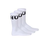 Kurzsocken HUGO "Socken 3P QS ICONIC CC 3er Pack", Herren, Gr. 43-46, weiß, Obermaterial: 76% Baumwolle CO. 21% Polyamid PA. 3% Elasthan EL., Socken (79050702-43) weiß