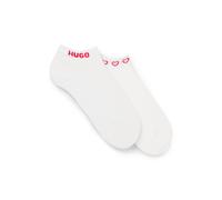 Kurzsocken HUGO UNDERWEAR, Damen, Gr. 39-42, weiß (weiß 100), Baumwollmischung, elastisch, Socken, Logos am Rand (51860648-39) weiß 100
