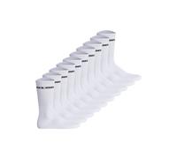 Kurzsocken JACK & JONES "Socken JACBASIC LOGO TENNIS SOCK 10 PACK 10er Pack", Herren, Gr. 40-46, weiß, Obermaterial: 72% Baumwolle CO. 26% Polyester PES. 2% Elasthan EL., Socken (31986061-40) weiß
