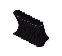 Kurzsocken JACK & JONES "Socken JACBASIC LOGO TENNIS SOCK 10 PACK JNR 10er Pack", Mädchen, Gr. 33-37, schwarz, Obermaterial: 72% Baumwolle CO. 26% Polyester PES. 2% Elasthan EL., Socken (52800933-33) 