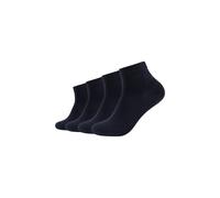 Kurzsocken JOOP "4er Pack", Damen, Gr. 35-38, blau (navy), 83% Baumwolle, 14% Polyamid, 3% Elasthan, uni, Socken (52338667-35) navy