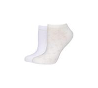 Kurzsocken JOOP, Damen, Gr. 35-38, weiß (light beige), Obermaterial: 70% Baumwolle, 28% Polyester, 2% Elasthan, Socken (21095740-35) light beige