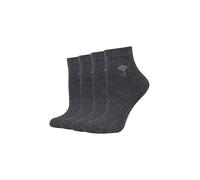 Kurzsocken JOOP "for your daily glam", Damen, Gr. 35-38, grau (anthrazit melange), Baumwollmischung, Socken, mit weichem Fußbett (23640062-35) anthrazit melange