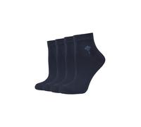Kurzsocken JOOP "for your daily glam", Damen, Gr. 39-42, blau (navy), Baumwollmischung, Socken, mit weichem Fußbett (84856651-39) navy