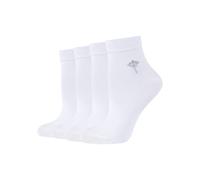 Kurzsocken JOOP "for your daily glam", Damen, Gr. 39-42, weiß, Baumwollmischung, unifarben, Socken, mit weichem Fußbett (16749150-39) weiß