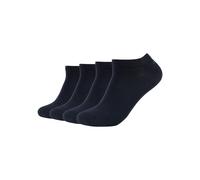 Kurzsocken JOOP "premium essentials", Damen, Gr. 39-42, blau (navy), Baumwolle, Elasthan, Polyamid, meliert, normal, Socken, Langlebig: Verstärkte Ferse und Spitze für extra Haltbarkeit (66923207-39)