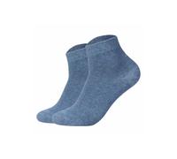 Kurzsocken JOOP "Socken Unisex premium essential organic cotton Quarter 2p 2er Pack", Damen, Gr. 43-46, blau, Obermaterial: 62% Baumwolle CO(Bio). 36% Polyamid PA. 2% Elasthan EL., Socken (10970730-43