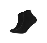 Kurzsocken JOOP "Socken Unisex premium essential organic cotton Quarter 2p 2er Pack", Damen, Gr. 43-46, schwarz, Obermaterial: 62% Baumwolle CO(Bio). 36% Polyamid PA. 2% Elasthan EL., Socken (21492713