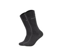 Kurzsocken JOOP "Socken Unisex premium essential organic cotton Socks 2p 2er Pack", Damen, Gr. 39-42, grau (anthrazit meliert), Obermaterial: 62% Baumwolle CO(Bio). 36% Polyamid PA. 2% Elasthan EL., S