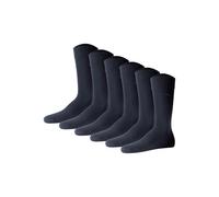 Kurzsocken JOOP "Socken Unisex premium essential organic cotton Socks 6p 6er Pack", Damen, Gr. 39-42, blau (dunkelblau), Obermaterial: 62% Baumwolle CO(Bio). 36% Polyamid PA. 2% Elasthan EL., Socken (
