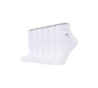 Kurzsocken JOOP "Socken Women for your daily glam cotton Socks 6p 6er Pack", Damen, Gr. 35-38, braun (weiß), Obermaterial: 87% Baumwolle CO. 10% Polyamid PA. 3% Elasthan EL., Socken (29783105-35) weiß