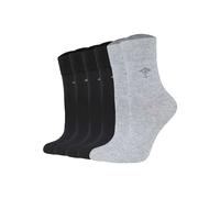 Kurzsocken JOOP "Socken Women for your daily glam cotton Socks 6p 6er Pack", Damen, Gr. 35-38, bunt (2xschwarz, graumelange), Obermaterial: 88% Baumwolle CO. 9% Polyamid PA. 3% Elasthan EL., Socken (9