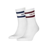 Kurzsocken LEVI'S, Herren, Gr. 35-38, weiß (weiß, rot, blau), Obermaterial: 77% Baumwolle, 19% Polyester, 3% Elasthan, 1% Polyamid, Socken (32623753-35) weiß, rot, blau