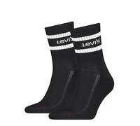Kurzsocken LEVI'S, Herren, Gr. 39-42, schwarz, Obermaterial: 77% Baumwolle, 19% Polyester, 3% Elasthan, 1% Polyamid, Socken (60615661-39) schwarz