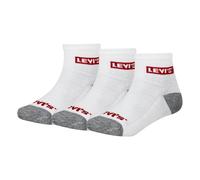 Kurzsocken LEVI'S KIDS "LHN BOX TAB LOW CUT 6PK MarkeL", Herren, Gr. 4 (23,5/26,5), weiß (weiß grau mixed), Materialmix, Socken Kurzsocken, UNISEX (40792851-4)