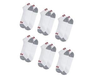 Kurzsocken LEVI'S KIDS "LHN BOX TAB LOW CUT 6PK MarkeL", Mädchen, Gr. 5/6 (27/34), weiß, Materialmix, Socken, UNISEX (68712306-5) weiß
