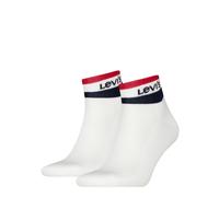 Kurzsocken LEVI'S "LEVIS MID CUT SPORT STRIPE", Herren, Gr. 39-42, iconic, Baumwollmischung, elastisch, Socken Kurzsocken, mit gepolsterter Sohle, elastisch, Cotton-Mix (25971953-39)