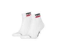 Kurzsocken LEVI'S "Socken 2er Pack", Damen, Gr. 43-46, weiß, Obermaterial: 83% Baumwolle CO. 15% Polyamid PA. 2% Elasthan EL., Socken (93060867-43) weiß