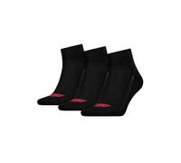 Kurzsocken LEVI'S "Socken Mid Cut Batwing Logo Recycled Cotton 3P 3er Pack", Herren, Gr. 39-42, schwarz, Obermaterial: 73% Baumwolle CO. 22% Polyester PES. 3% Elasthan EL. 2% Polyamid PA., Socken (952