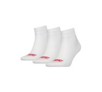 Kurzsocken LEVI'S "Socken Mid Cut Batwing Logo Recycled Cotton 3P 3er Pack", Herren, Gr. 39-42, weiß, Obermaterial: 73% Baumwolle CO. 22% Polyester PES. 3% Elasthan EL. 2% Polyamid PA., Socken (111583