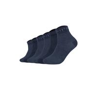 Kurzsocken MUSTANG "Socken Casual Organic Cotton Quarter 6-Pack 6er Pack", Herren, Gr. 39-42, blau (jeans mix), Obermaterial: 55% Baumwolle CO. 41% Polyester PES. 2% Polyamid PA. 2% Elasthan EL., Sock