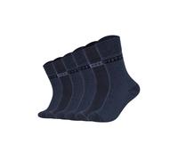 Kurzsocken MUSTANG "Socken Casual Organic Cotton Socks 6-Pack 6er Pack", Herren, Gr. 39-42, blau (jeans mix), Obermaterial: 55% Baumwolle CO. 41% Polyester PES. 2% Polyamid PA. 2% Elasthan EL., Socken