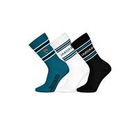 Kurzsocken NFL "Socken NFL 3Pack Crew Socks 3er Pack", Herren, Gr. 39-42, bunt (jacksonville jaguars), Obermaterial: 58% Baumwolle CO. 39% Polyester PES. 3% Elasthan EL., Socken (60826912-39) jacksonv